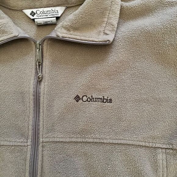 Columbia Large Tan CoatโJacketโFuzzyโWarm - Picture 12 of 16